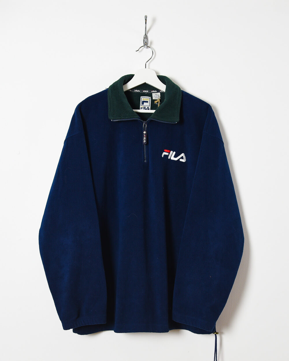 Navy Fila 1/4 Zip Fleece - X-Large