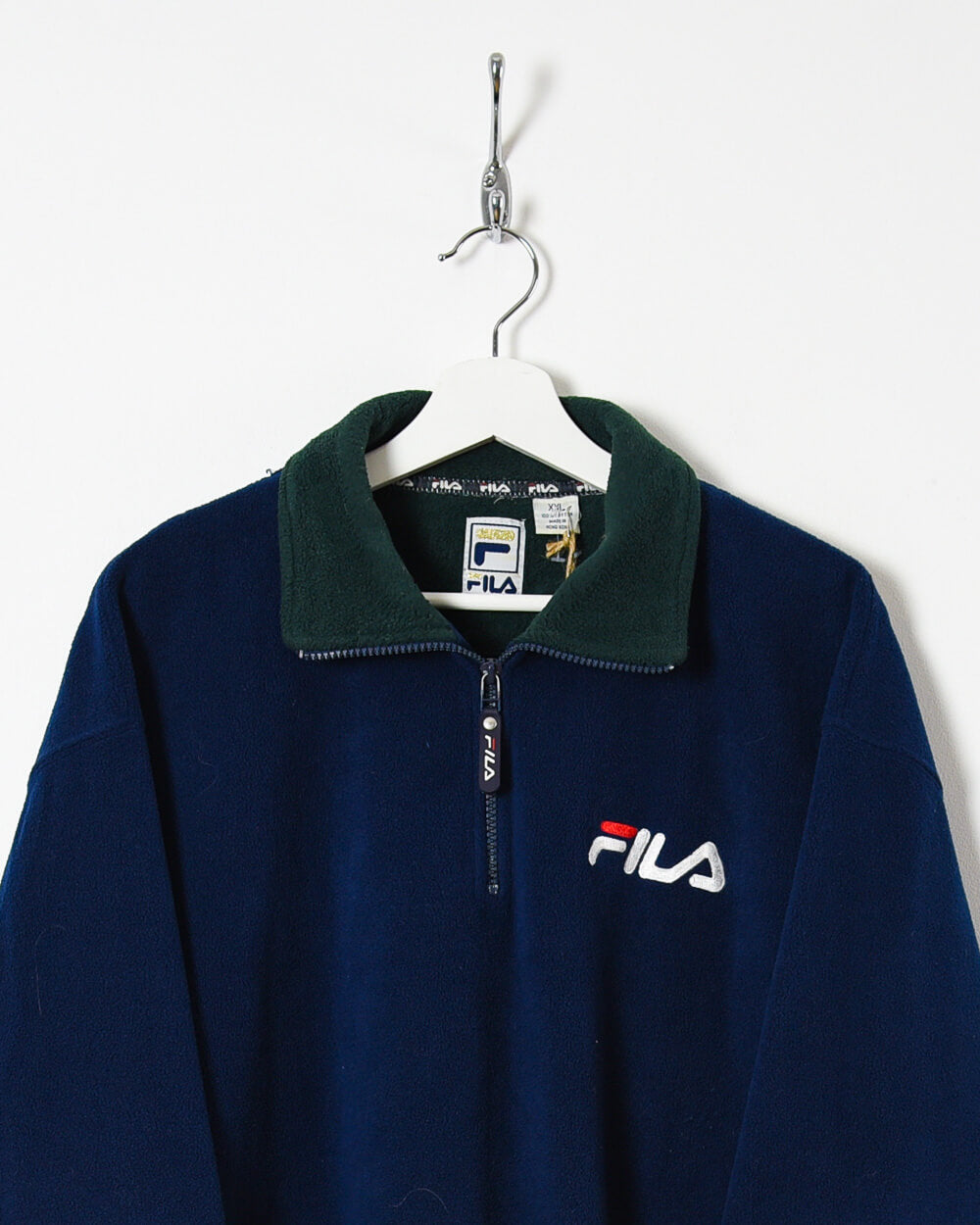 Navy Fila 1/4 Zip Fleece - X-Large