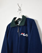 Navy Fila 1/4 Zip Fleece - X-Large