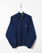 Navy Adidas 1/4 Zip Sweatshirt - Medium