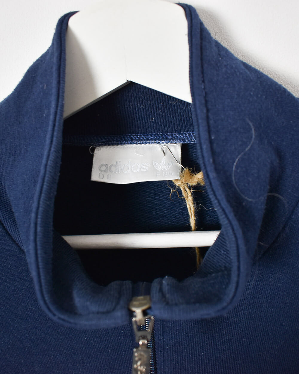 Navy Adidas 1/4 Zip Sweatshirt - Medium