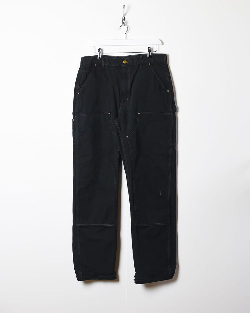 Black Carhartt Double Knee Carpenter Jeans - W34 L32