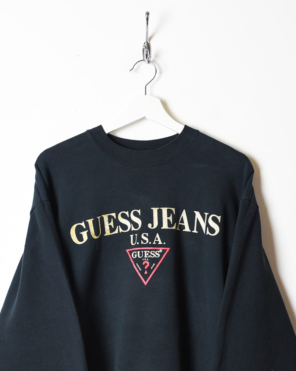 Black Guess Jeans USA Sweatshirt - Medium