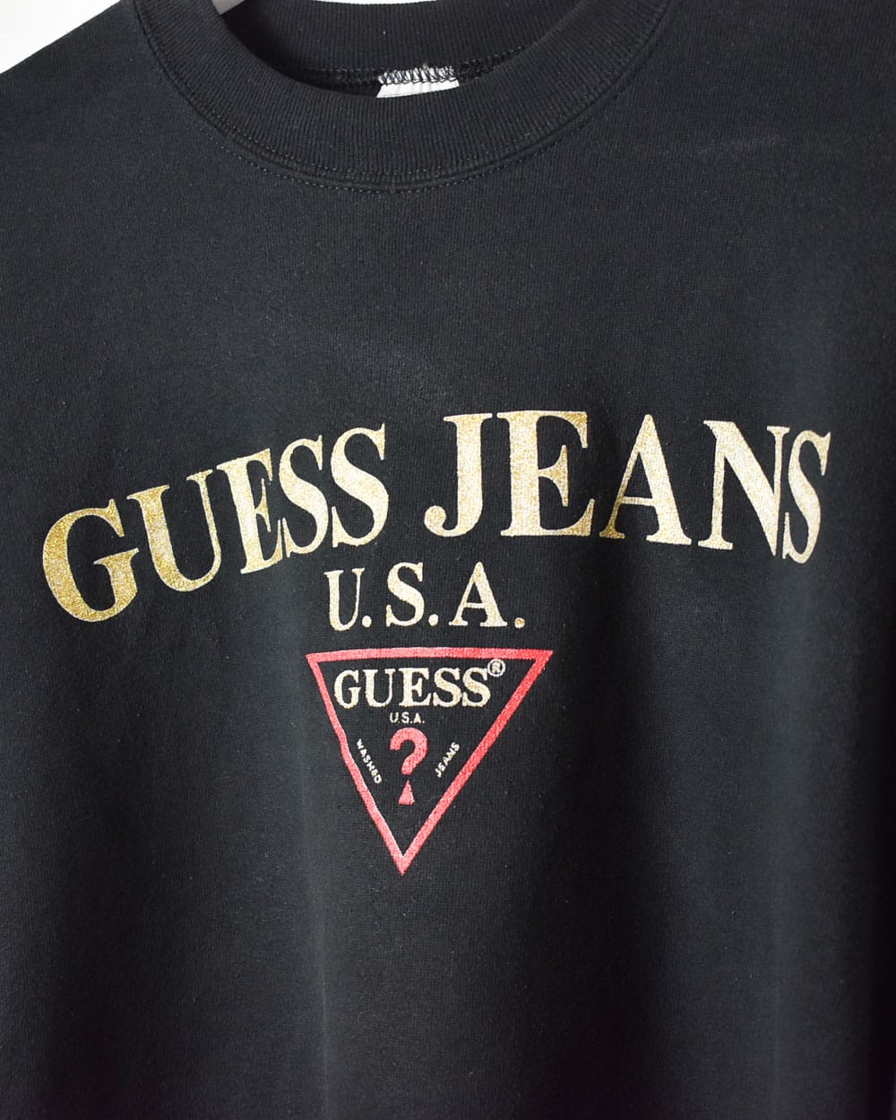Black Guess Jeans USA Sweatshirt - Medium