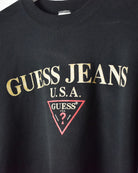 Black Guess Jeans USA Sweatshirt - Medium