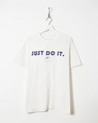 White Nike Just Do It T-Shirt - Large