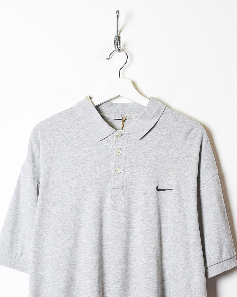 Stone Nike Polo Shirt - X-Large