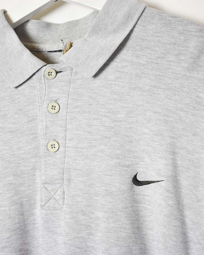 Stone Nike Polo Shirt - X-Large