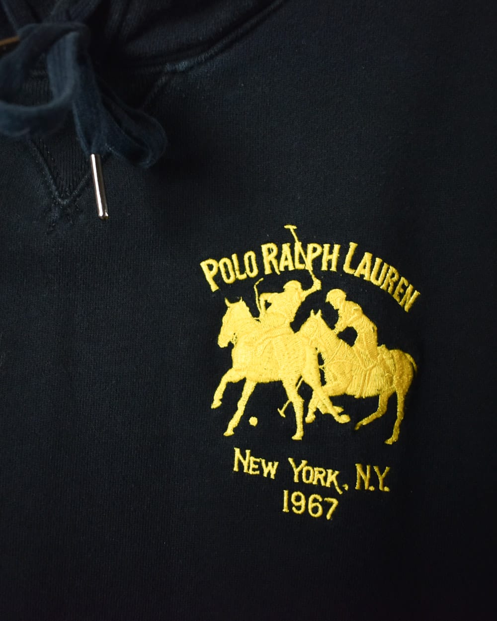 Black Polo Ralph Lauren New York Hoodie - X-Large