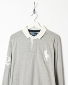 Stone Polo Ralph Lauren Rugby Shirt - X-Large