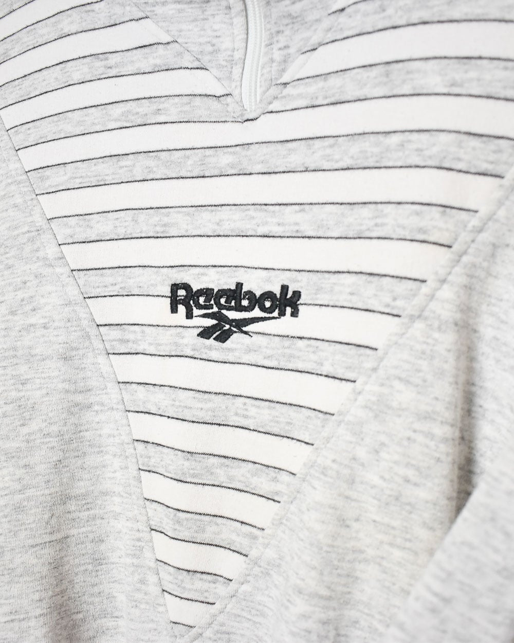 Stone Reebok 1/4 Zip Sweatshirt - Medium