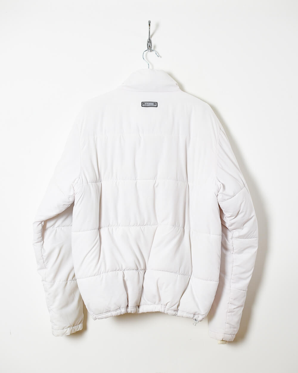 White Reebok Puffer Jacket - Medium