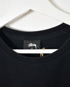 Black Stussy T-Shirt - Medium