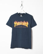 Black Thrasher Flames T-Shirt - Small