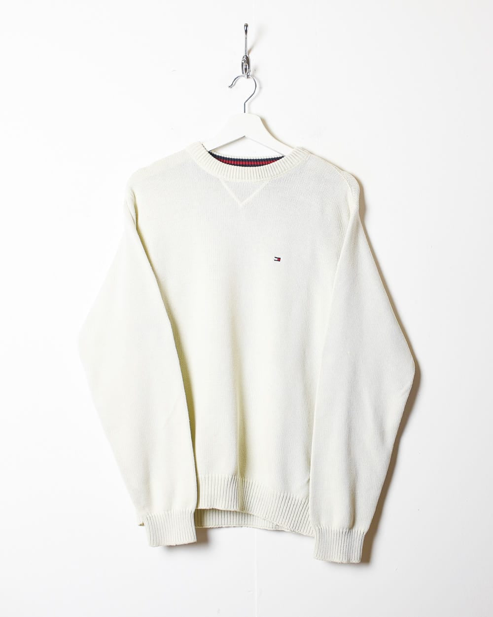 Neutral Tommy Hilfiger Knitted Sweatshirt - Small