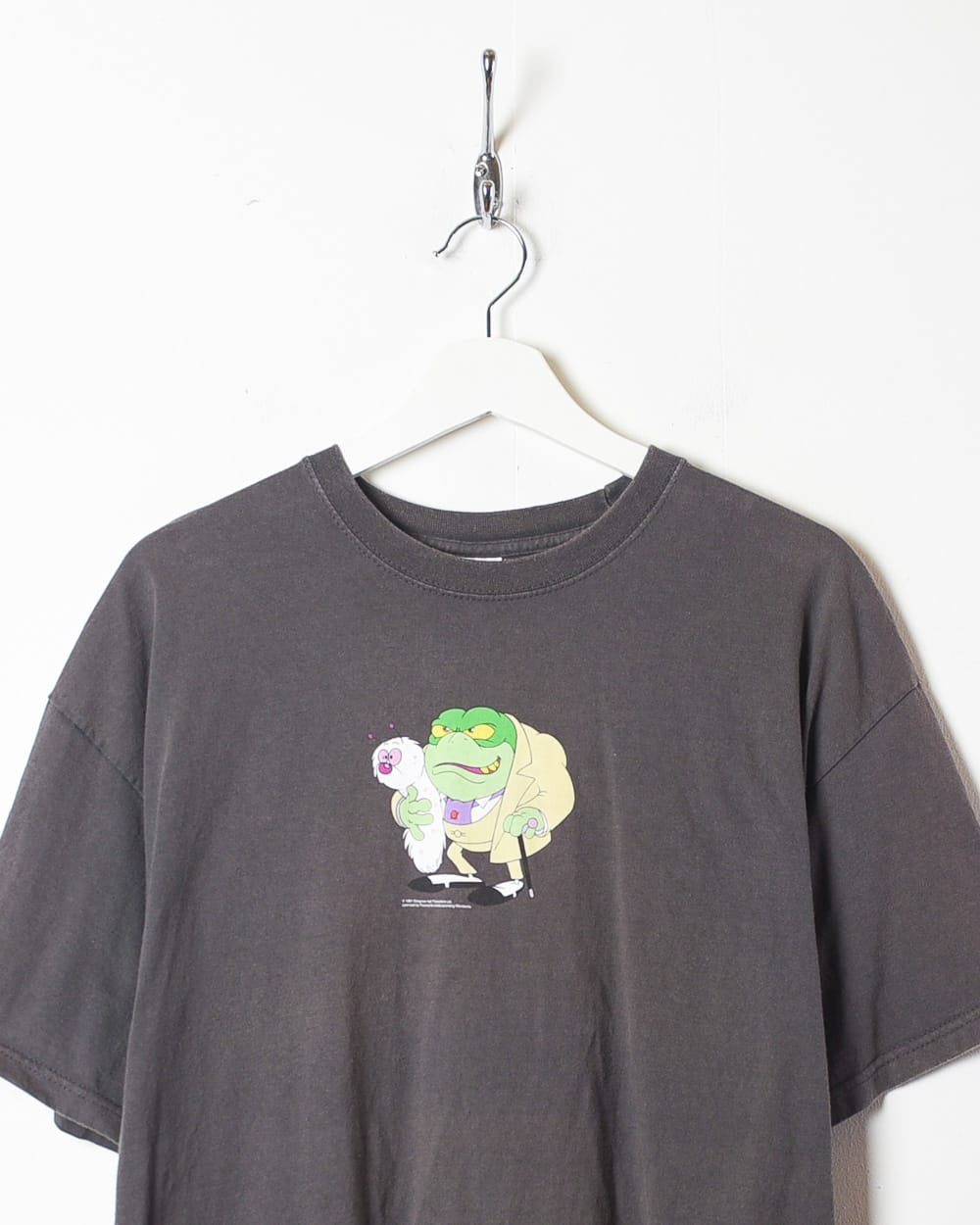 Grey Danger Mouse Baron Greenback Graphic T-Shirt - X-Large