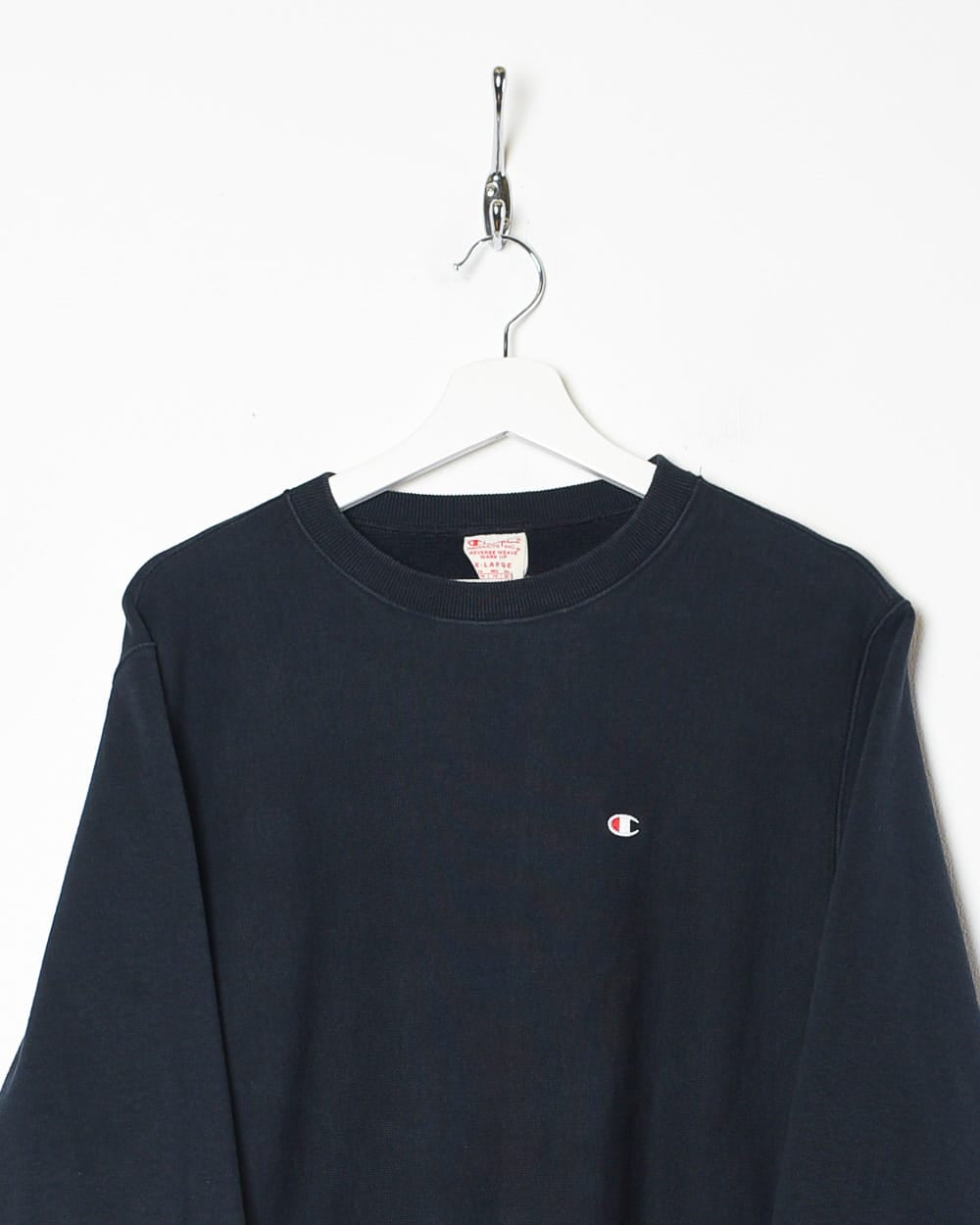 Black Champion Reverse Weave Sweatshirt - Small
