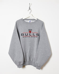 Stone Logo Chicago Bulls Sweatshirt - Large