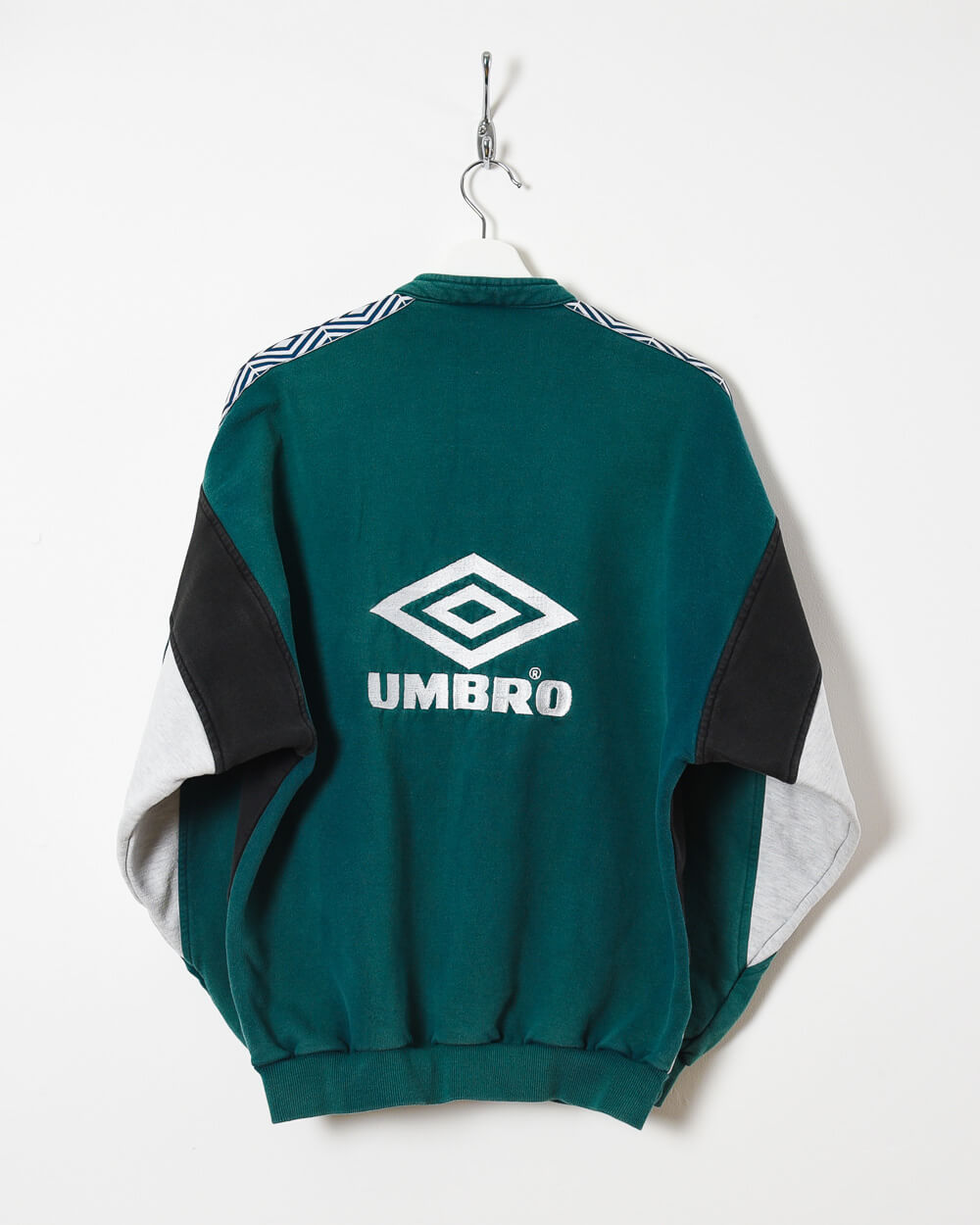 Green umbro jumper clough best sale