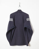 Navy Adidas 1/4 Zip Sweatshirt - Large