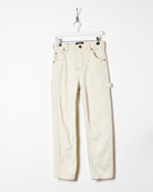 White Dickies Women's Carpenter Jeans - W28 L27