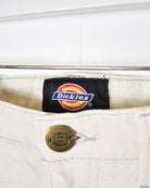 White Dickies Women's Carpenter Jeans - W28 L27