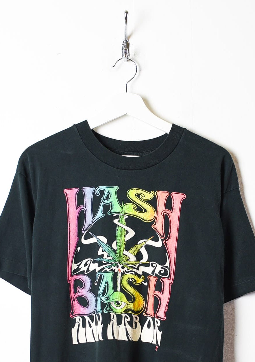 Black Hash Bash Ann Arbor Single Stitch T-Shirt - Large