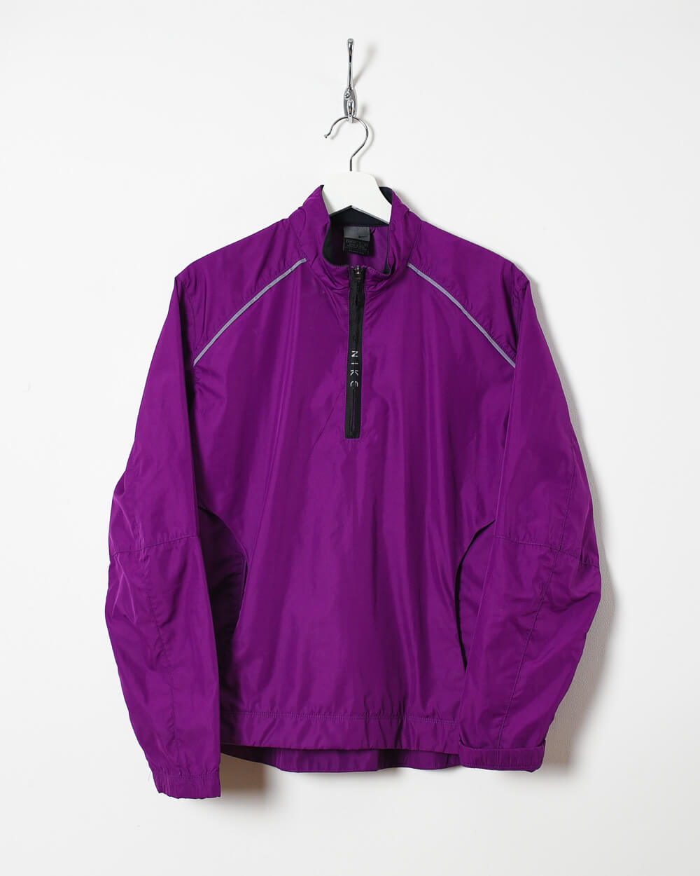 Purple Nike Women's 1/4 Zip Windbreaker Jacket - Large