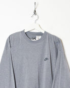 Stone Nike 80s Long Sleeve T-Shirt - Large