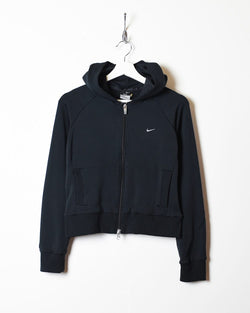 Black Nike Dri-Fit Hooded Tracksuit Top - Small Women's