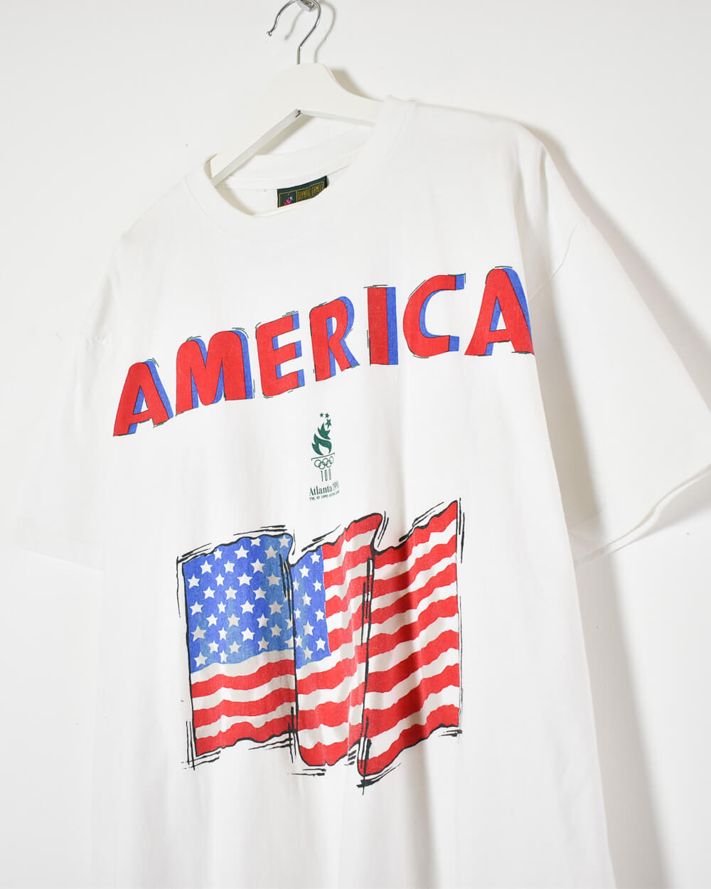 White Olympic Games  Altanta 1996 American T-Shirt - XX-Large