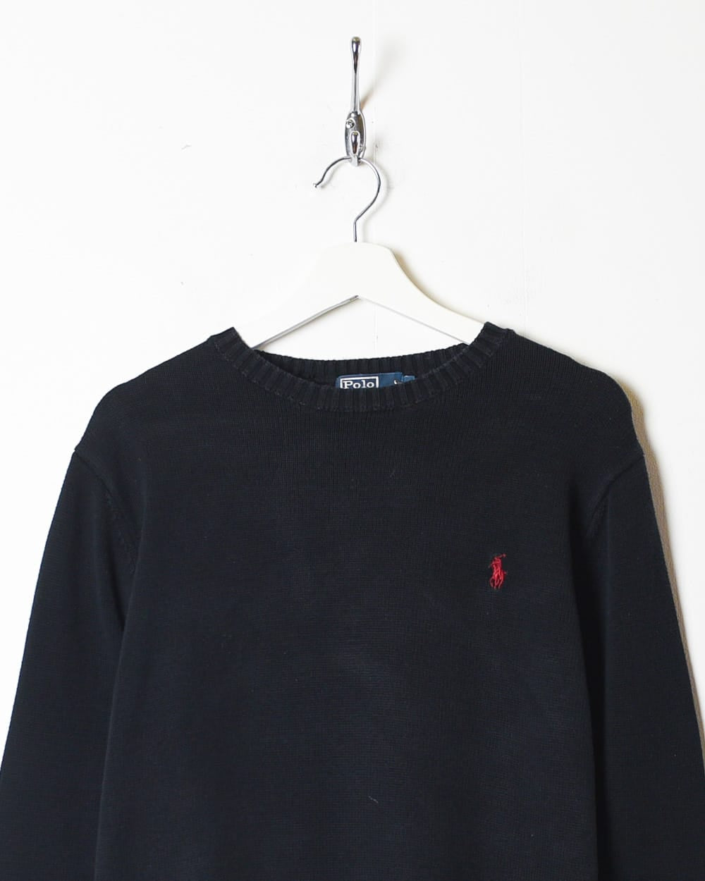 Black Polo Ralph Lauren Knitted Sweatshirt - Small