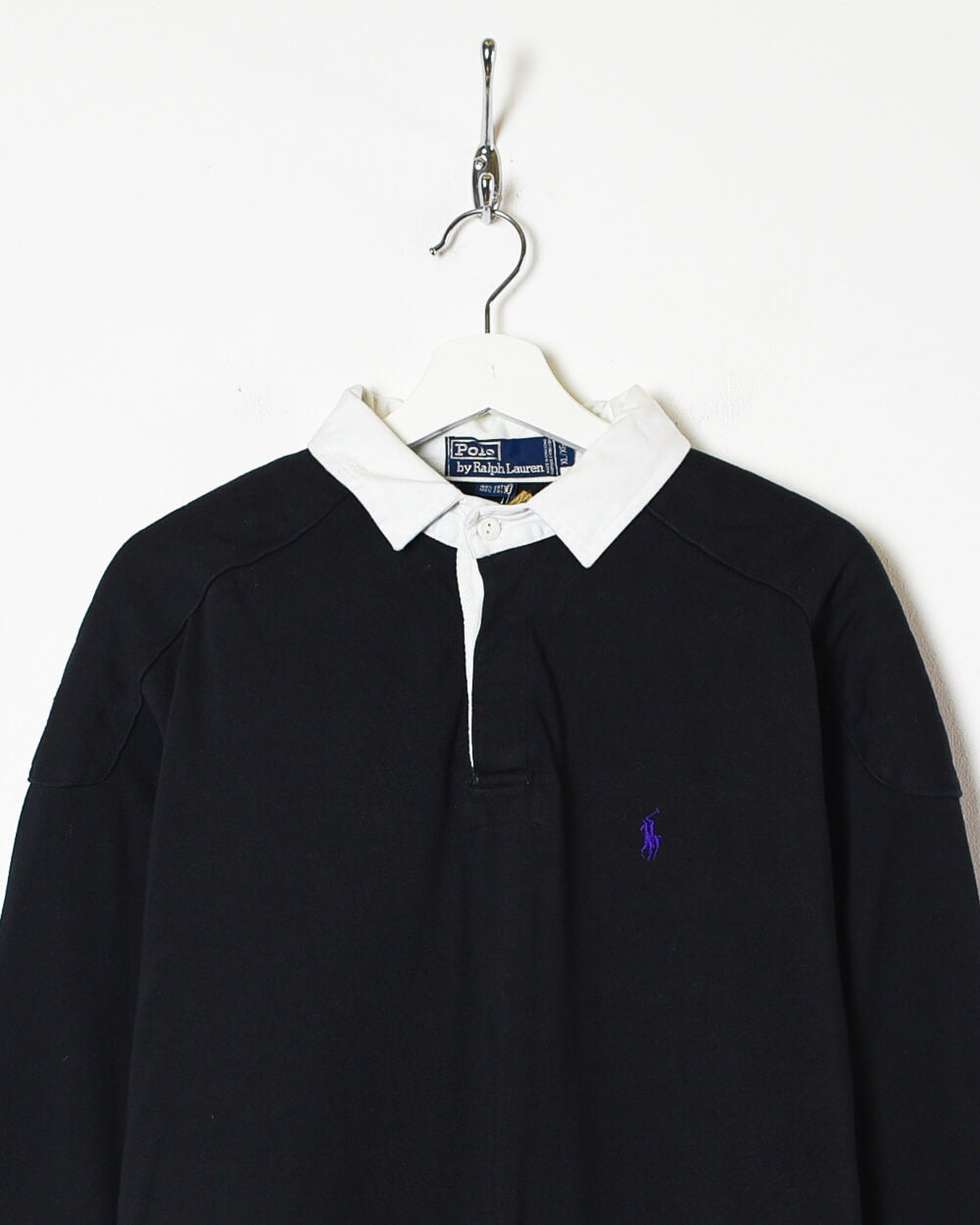 Black Polo Ralph Lauren Rugby Shirt - X-Large