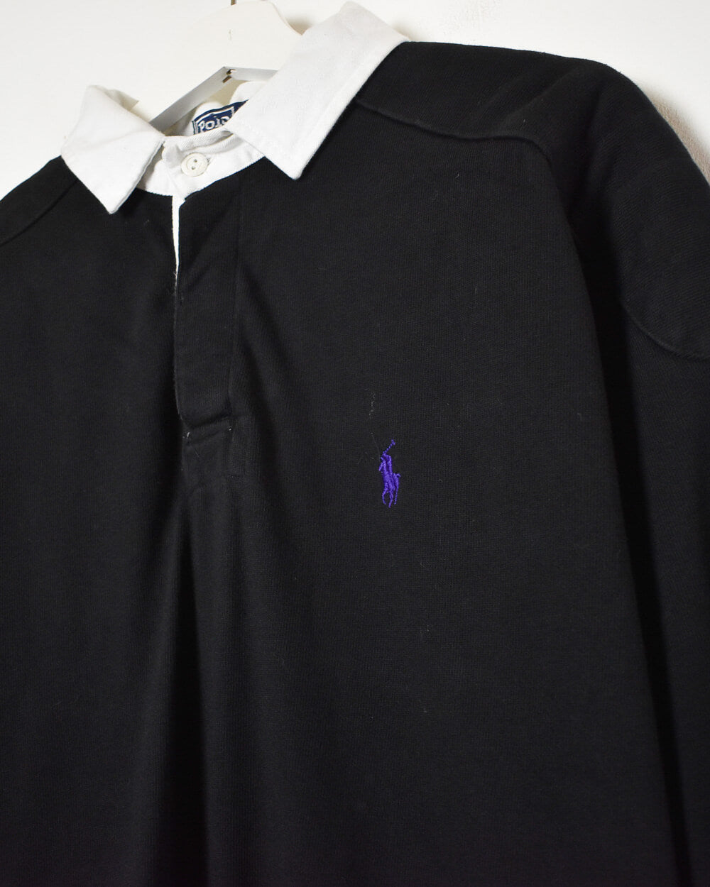 Black Polo Ralph Lauren Rugby Shirt - X-Large