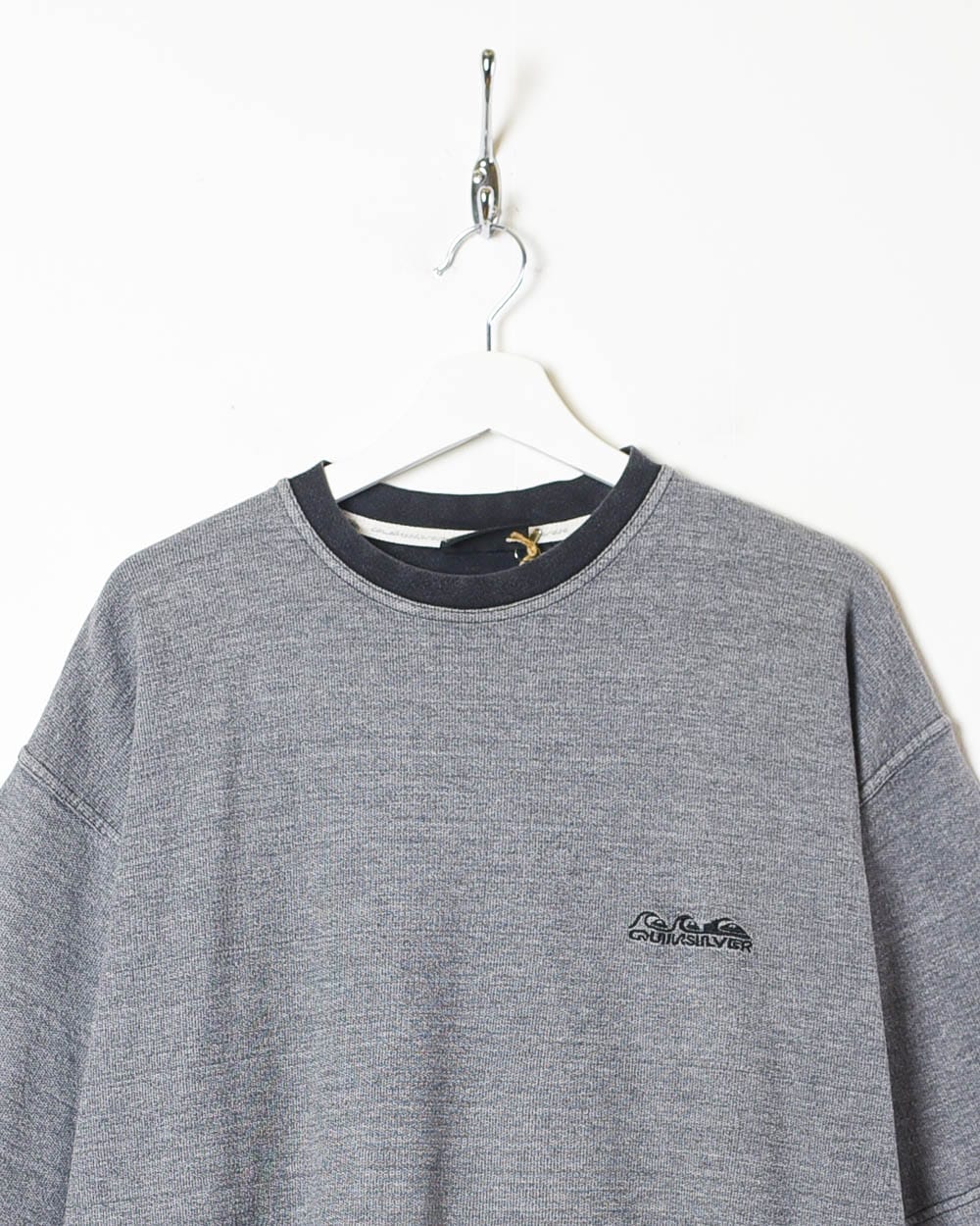 Grey Quiksilver T-Shirt - X-Large