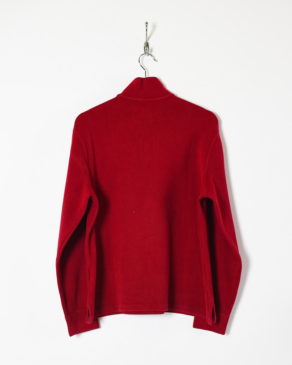 Maroon Ralph Lauren 1/4 Zip Sweatshirt - Small