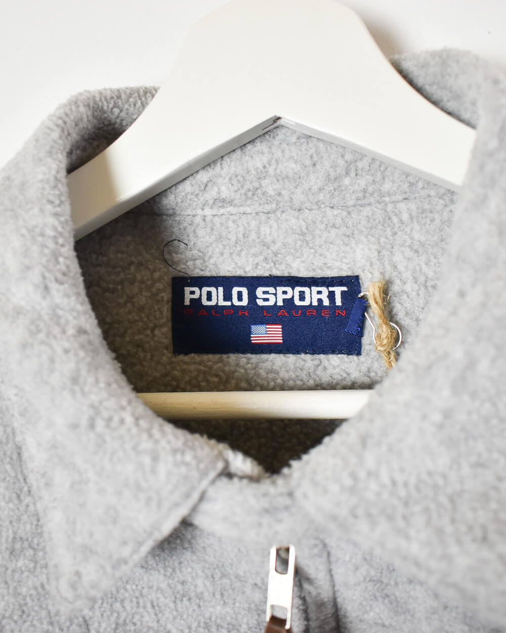 Stone Ralph Lauren Polo Sport Fleece Harrington Jacket - Medium