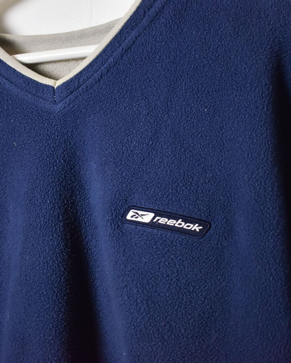 Navy Reebok Fleece Sweatshirt - Large