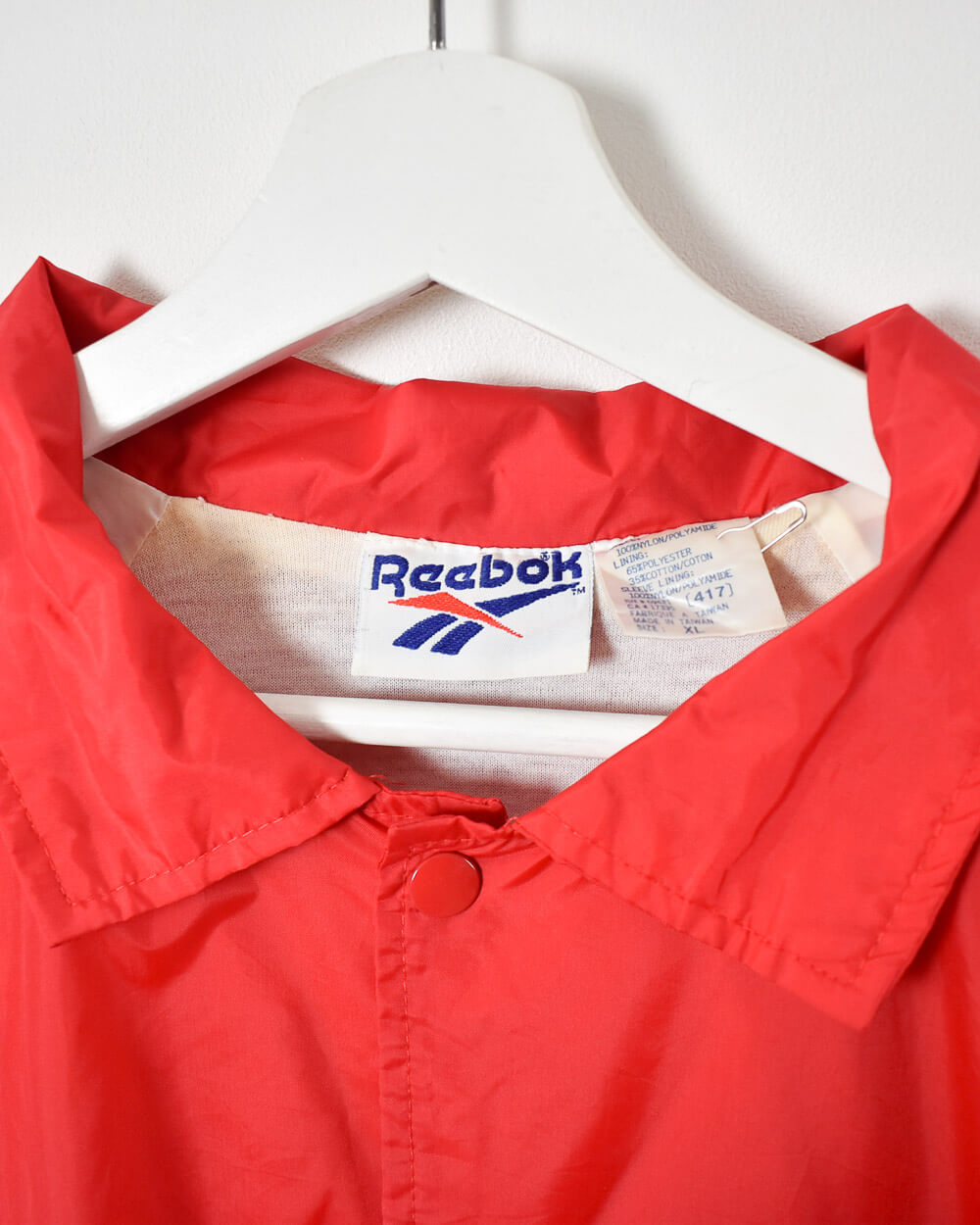 Red Reebok Coach Jacket - X-Large