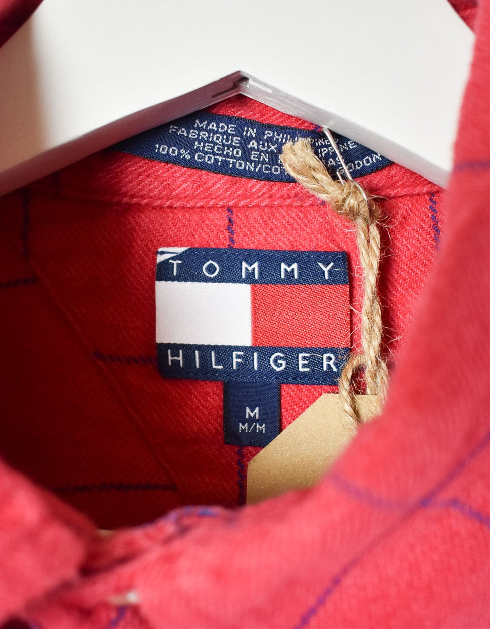 Red Tommy Hilfiger Flannel Shirt - Medium