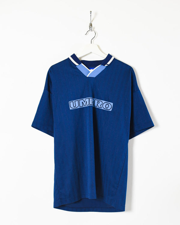 Vintage 90s Cotton Navy MLB Cleveland Indians T-Shirt - X-Large– Domno  Vintage