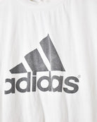 White Adidas T-Shirt - Medium