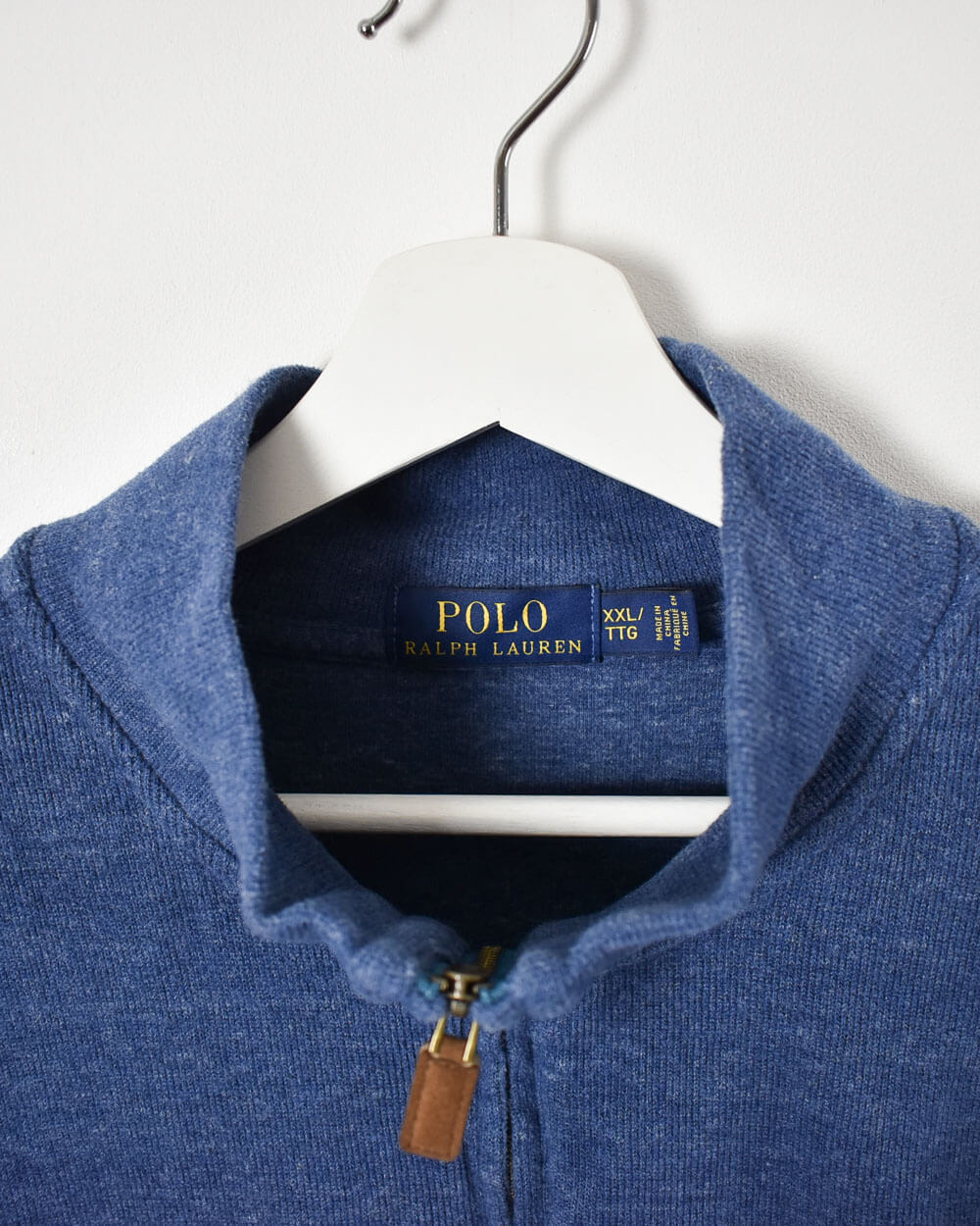 Blue Ralph Lauren 1/4 Zip Sweatshirt - XX-Large