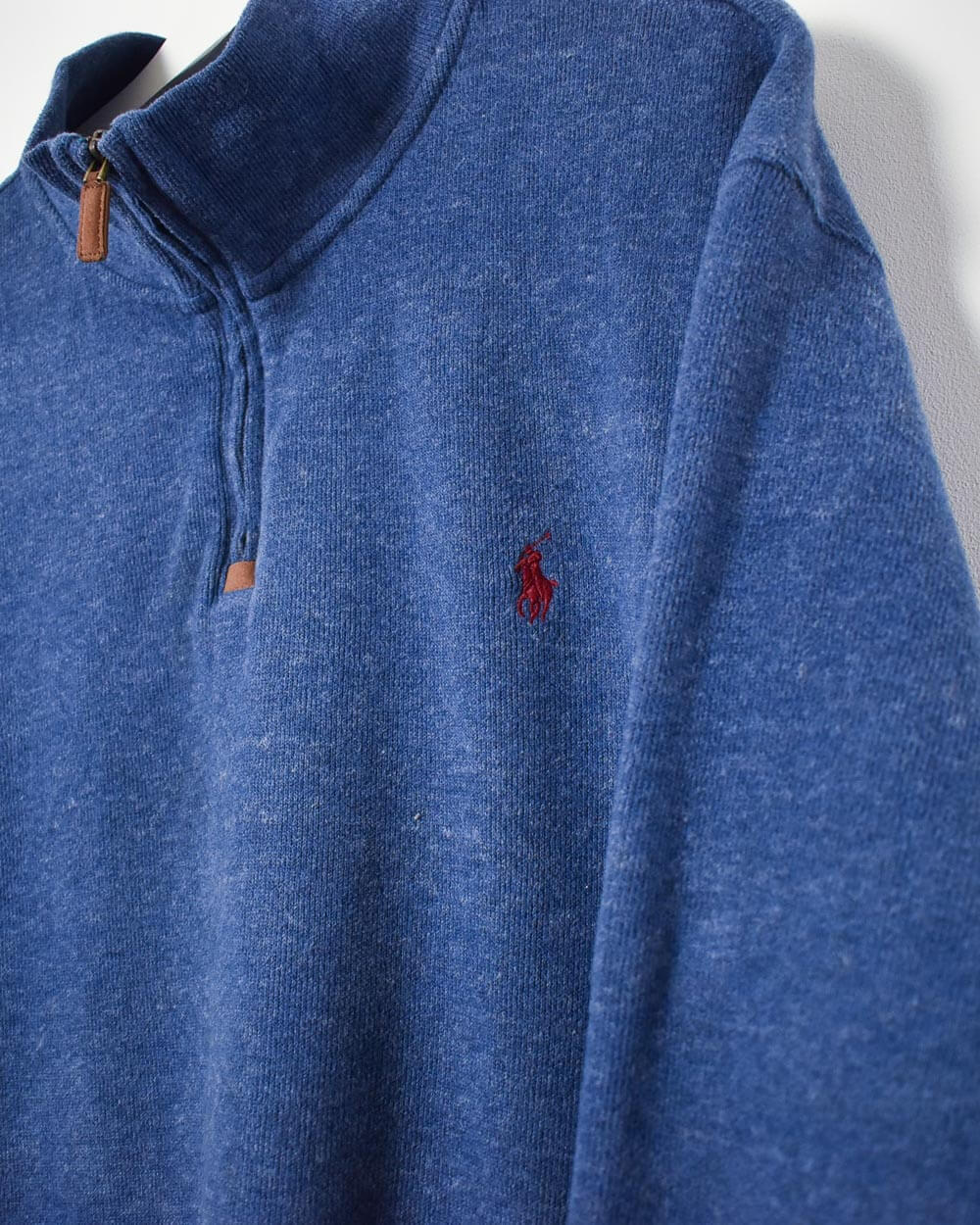 Blue Ralph Lauren 1/4 Zip Sweatshirt - XX-Large