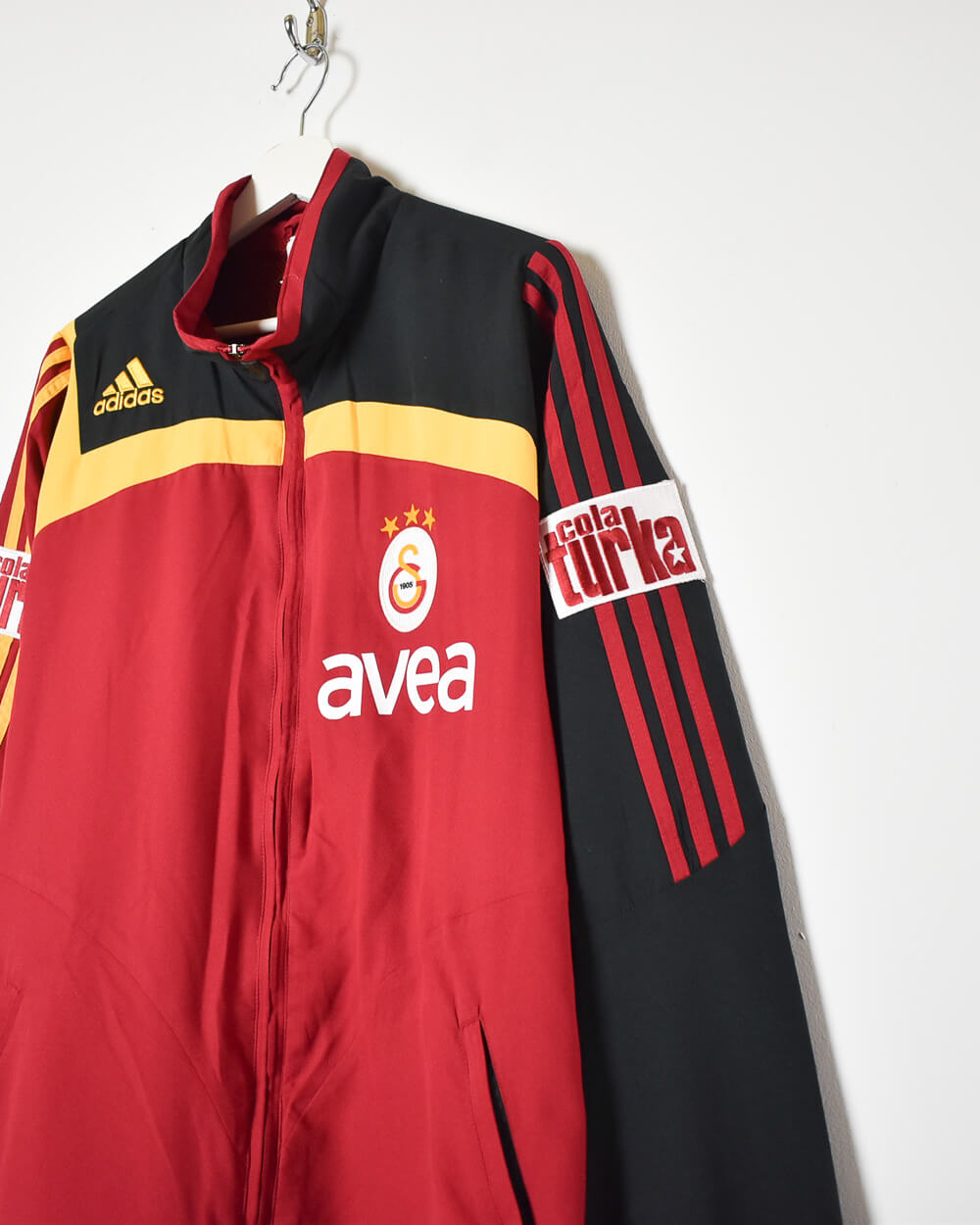 Maroon Adidas Galatasaray S.K. Windbreaker Jacket - Large