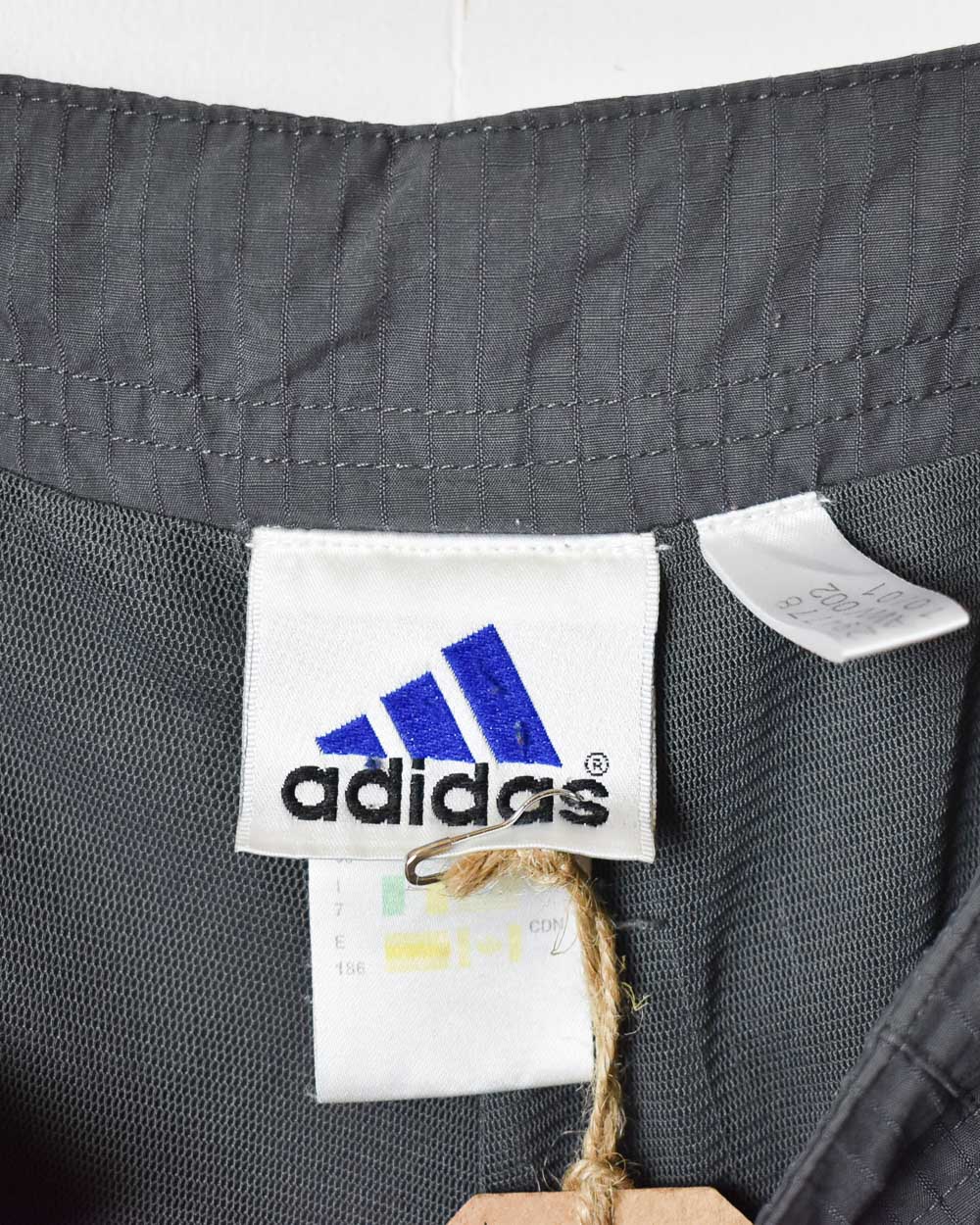 Grey Adidas Double Knee Tracksuit Bottoms - Large