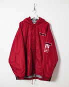 Red Adidas Hooded Winter Jacket - X-Large