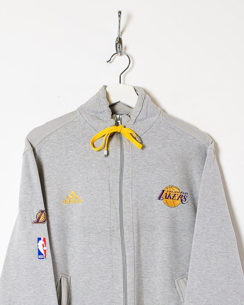 adidas, Jackets & Coats, Los Angeles Lakers White Adidas Jacket