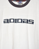 White Adidas T-Shirt - X-Large women's