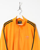 Orange Adidas Tracksuit Top - Large
